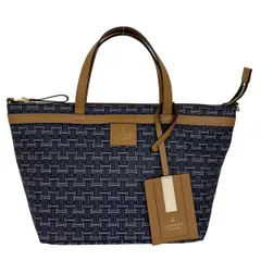LANVIN COLLECTION(ランバンコレクション) ハンドバッグ美品  - ネイビー×ブラウン レザーのサムネイル