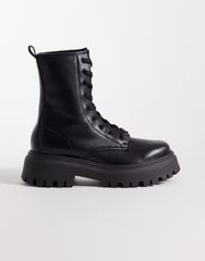 ZARA ボリュームレースアップブーツ 42 - メルカリ