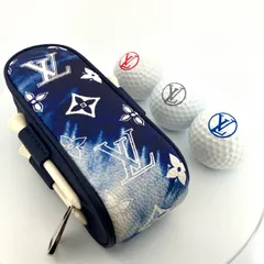 LOUIS VUITTON モノグラムバンダナ ゴルフ アンドルーズ GI0768 ゴルフボールケース 鑑定済み 正規品 ルイ・ヴィトンのサムネイル