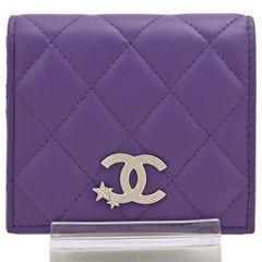 中古】シャネル マトラッセ スモールウォレット 二つ折り財布 ココ 