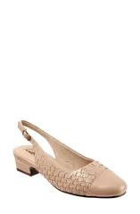 トロッターズ レディース シューズ ヒール Trotters Dea Woven Slingback Pump Nude