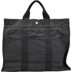 HERMES エルメス エールライン MM トートバッグ カデナ(鍵付き)グレー