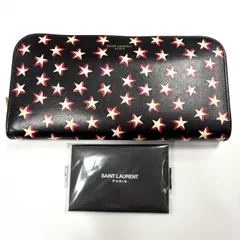 SAINT LAURENT PARIS ラウンドファスナー長財布 スター YSL 鑑定済み 正規品 サンローランパリ