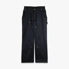 ICE & TECHNO | DOUBLE KNEE SLACKS (BLACK) ダブルニー スラックス 