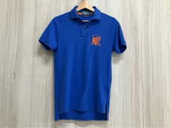 POLO RALPH LAUREN ポロ ラルフローレン ブルー 半袖ポロシャツ XSサイズ以下 色褪せ有り