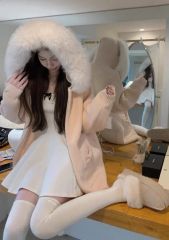 idang club アイダンクラブ fur velvet top ピンク - メルカリ