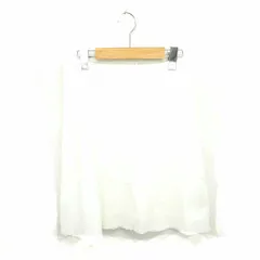 プロポーション ボディドレッシング PROPORTION BODY DRESSING スカート 台形 ひざ丈 サイドジップ 無地 薄手 2 アイボリー 白 /TT10