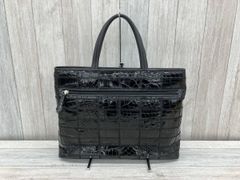 【未使用級】Kitamura キタムラトートバッグ クロコ 型押し ネイビー 未使用級】Kitamura キタムラトートバッグ クロコ 型押し ネイビー