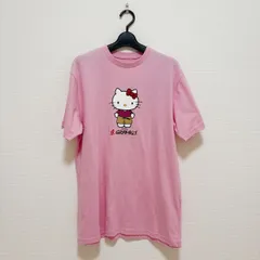 【未使用タグ付】Sanrio Hello Kitty GRAMICCI サンリオ ハローキティ グラミチ コラボ  Tシャツ 半袖 ピンク ユニセックス Mサイズ コットン100% 綿 リボン刺繍 カワイイ キャンプ アウトドアのサムネイル