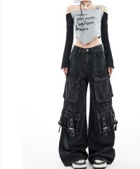 DollsKill 13日の金曜日 ジェイソン y2k バギー カーゴ デニム - メルカリ