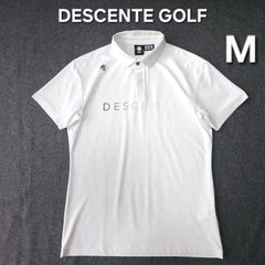 DESCENTE GOLF デサントゴルフ ポロシャツ ホワイト Mサイズ 白 - メルカリ