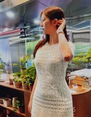 IRENE VAN RYB ストライプ柄 シルク混ロングワンピース - メルカリ