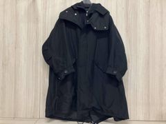 Y's ワイズ 美品 19AW ナイロンツイル 裏ボア フーディーコート 黒1