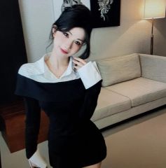 evelyn チェックカットOP チャコール エブリン ワンピース 谷崎早耶