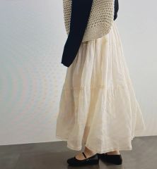 FRANCESCA AMAM LABEL ギャザースカート コットン - メルカリ