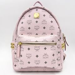 極美品】MCM パウダーピンク スモールサイズ リュック スタッズ - メルカリ