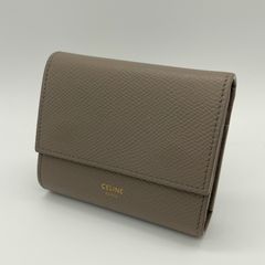 美品 CELINE 2回使用 セリーヌ トリフォールドウォレット ピンク
