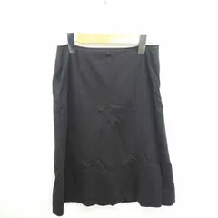 プロポーション ボディドレッシング PROPORTION BODY DRESSING スカート 台形 ひざ丈 薄手 サイドジップ 無地 シンプル 2 黒 ブラック /TT15