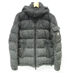 【三重本店】 中古 MONCLER | モンクレール MONTGENEVRE モンジュネーブル 襟2WAY総柄ウールダウンジャケット A20914033805 グレー サイズ：1 【108】のサムネイル