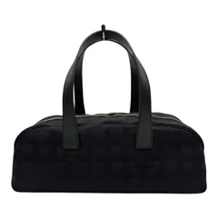シャネル CHANEL ニュートラベルライン ミニボストンバッグ A15828 8番台 ブラック ナイロンジャガード レディース ボストンバッグ