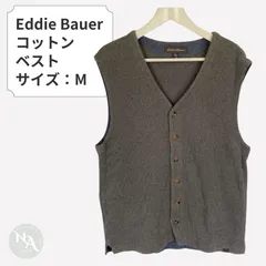 Eddie Bauer エディーバウアー コットンベスト M グレー 美品のサムネイル