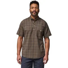 フィルソン メンズ トップス シャツ 半袖 Filson MadrashortSleeve Popover Shirt Mens BrownOlive Plaid オリーブのサムネイル