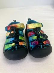 KEEN ニューポート H2 キッズ 15cm 水陸両用サンダル マルチカラー