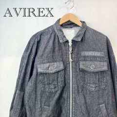AVIREX B-2 IMPACT DENIM JACKET Gジャン 刺繍 - メルカリ