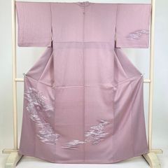 夏着物 絽 付下げ くすみピンク ススキ 身丈152.5cm 裄丈64.5㎝ - メルカリ