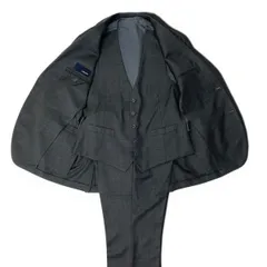 11e27 LARDINI ラルディーニ スリーピーススーツ 3ピース セットアップ ブートニエール付 サイズ50 グレー メンズ 紳士服u02tのサムネイル