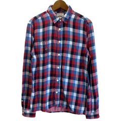 美品】DIESEL チェックシャツ バックプリント 黒×白 フリンジ加工 M