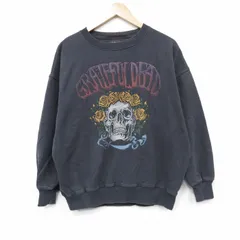 XL/古着 アメリカンイーグル 長袖 ロック バンド スウェット メンズ グレイトフルデッド クルーネック 濃グレー【spe】 26may01のサムネイル