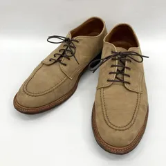 Alden オールデン スエードUチップモックトゥシューズ 革靴 サイズ9.5 27.5cm相当 カジュアル ビジネス ドレス メンズ ベージュ ★396のサムネイル