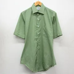 L/古着 アロー 半袖 シャツ メンズ 70年代 70s USA製 緑系 26may01のサムネイル