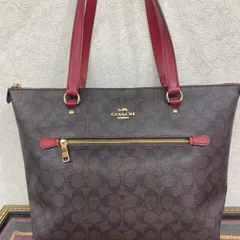 美品 コーチ COACH トートバッグ ショルダーバッグ シグネチャー A4可能　収納袋付き