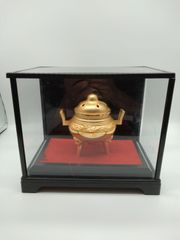 金龍 彫刻 龍 オブジェ クリスタル調台座 専用箱入り 金運 財運アップ 金龍 彫刻 龍 オブジェ クリスタル調台座 専用箱入り 金運 財運アップ