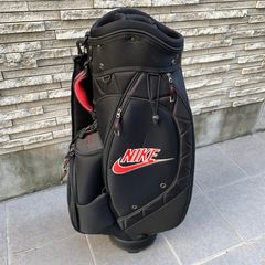 NIKE GOLF キャディバッグ 黒 赤 軽量 ショルダー付き - メルカリ