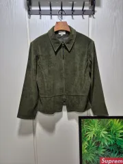 （セール）JPN VTG ORTALLEY カーキ オリーブ色 スウェード ジャケット