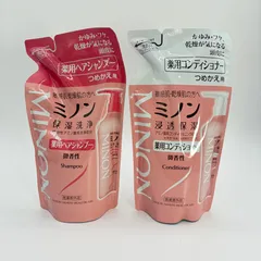 ミノン 薬用ヘアシャンプー 薬用コンディショナー 詰替え用380mL 2個セット 敏感肌・乾燥肌 リサイクルマート宇部店のサムネイル