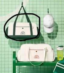 韓国 スタバ ラコステ LACOSTE コラボ バッグ アイボリー - メルカリ