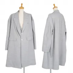 ジュンヤワタナベ コムデギャルソンJUNYA WATANABE COMME des GARCONS ハーフレイヤーオーバーサイズコート ライトグレーSのサムネイル