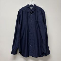 JJJJound ボタンダウンシャツ L ネイビー JJJJound ボタンダウンシャツ L ネイビー - メルカリ