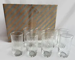 【昭和レトロ】HOYA GLASS ミニタンブラー コップ  8個セット  当時物