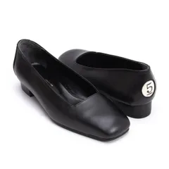 コムデギャルソンCOMME des GARCONS ボウリングナンバーレザーシューズ 黒23のサムネイル