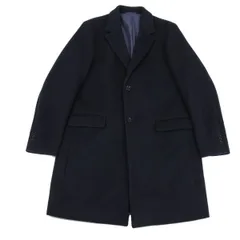 ユナイテッドアローズ グリーンレーベルリラクシングUNITED ARROWS green label relaxing ウールナイロンチェスターコート 紺XLのサムネイル