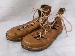 【中古】trippen ﾄﾘｯﾍﾟﾝ ﾚｻﾞｰ編み込みﾚｰｽｱｯﾌﾟｼｭｰｽﾞ ﾌﾞﾗｳﾝ 37 991900909のサムネイル