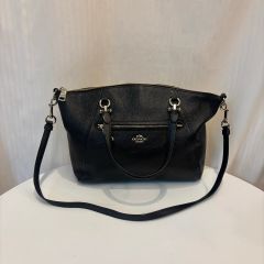 COACH 58874 Prairie Satchel 美品ブラックレザーバッグ - メルカリ
