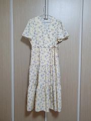POPPY】フラワーラップティアードチュニック（F）花柄 美品 完売品