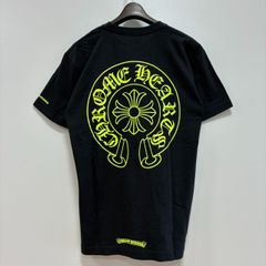 希少Lサイズ】CHROME HEARTS ネオンイエローロゴ ポケットTシャツ