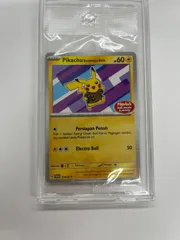 N080[PK]Y4713(ポケモンカード) バティックシャツを着た ピカチュウ インドネシア版 154/SV-P 未使用に近い 5/27出品
